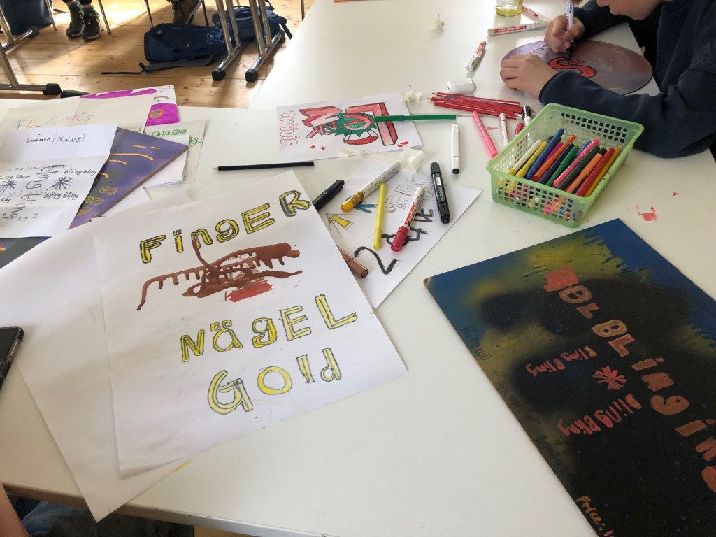 Graffitiworkshop mit Oscar Metzger